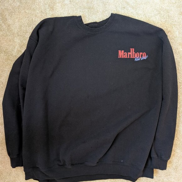 Vintage MARLBORO Wild West Western Cowboy Rodeo Sweater Size 3xl - Picture 2 of 2